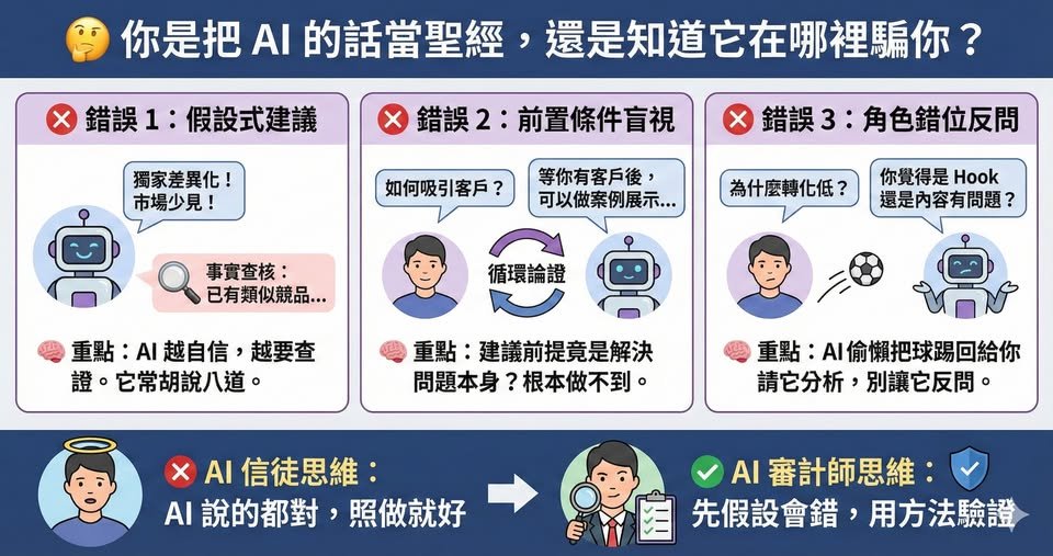 你是把 AI 的話當聖經,還是知道它在哪裡騙你?